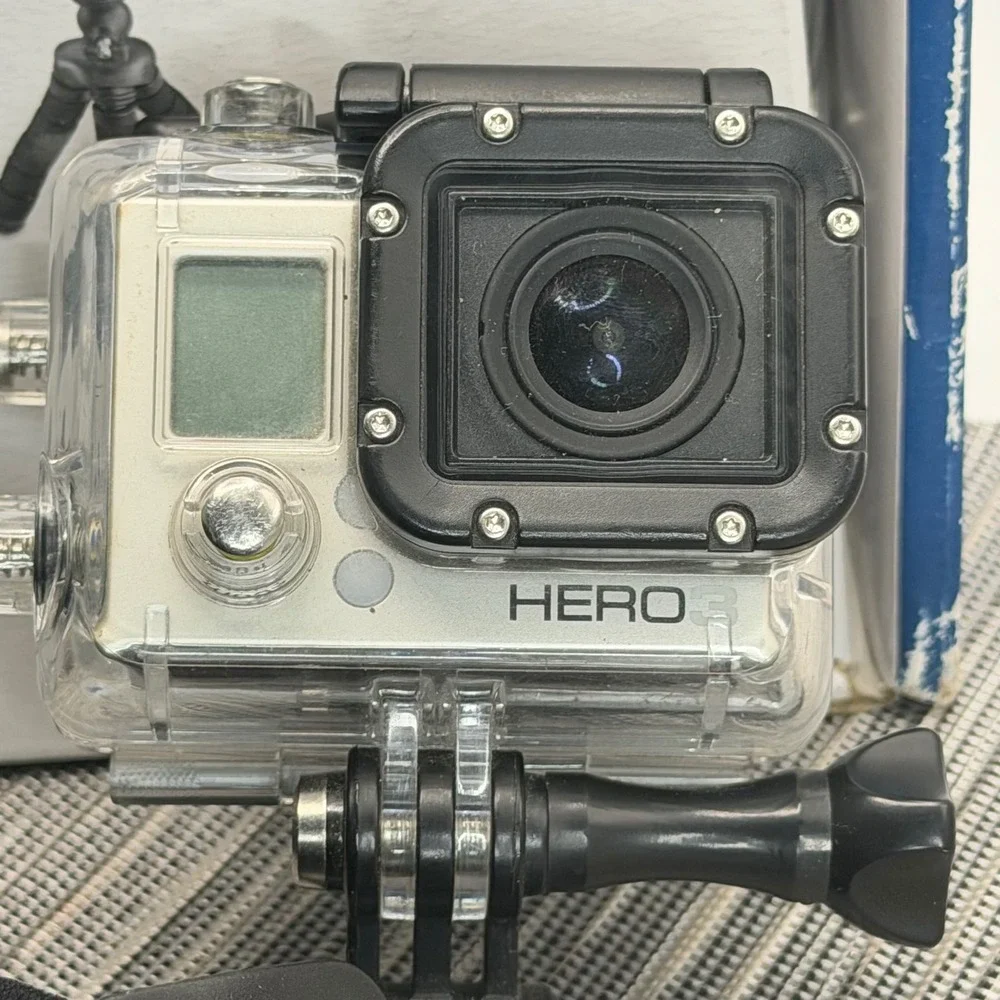 GoPro Hero 3 Silver Action Camera Bundle Insignia Accessory Kit Case LCD BacPac